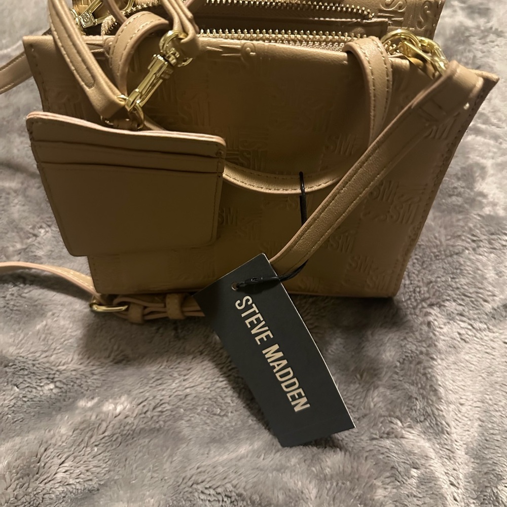 NEW Steve Madden Beige Crossbody Bag